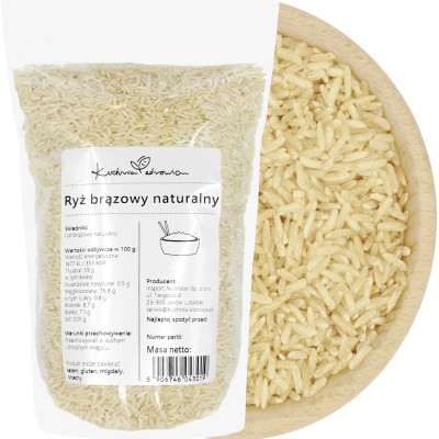 Ryż Brązowy Naturalny 1kg...