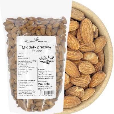 Migdały Prażone Solone 1kg...