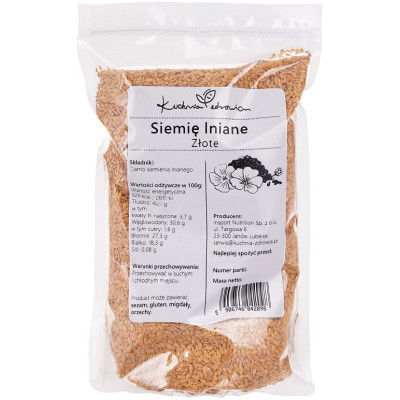 Siemię Lniane Złote 500g...