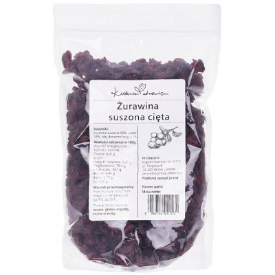 Żurawina Suszona Cięta 500g...