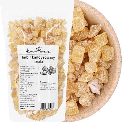 Imbir Kandyzowany Kostka