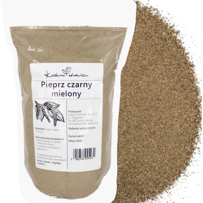 Pieprz Czarny Mielony 200g...