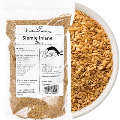 Siemię Lniane Złote 1kg...