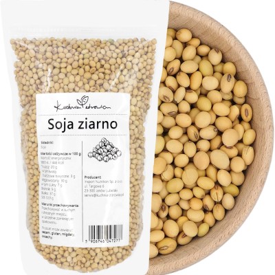 Soja Ziarno 1kg Kuchnia...