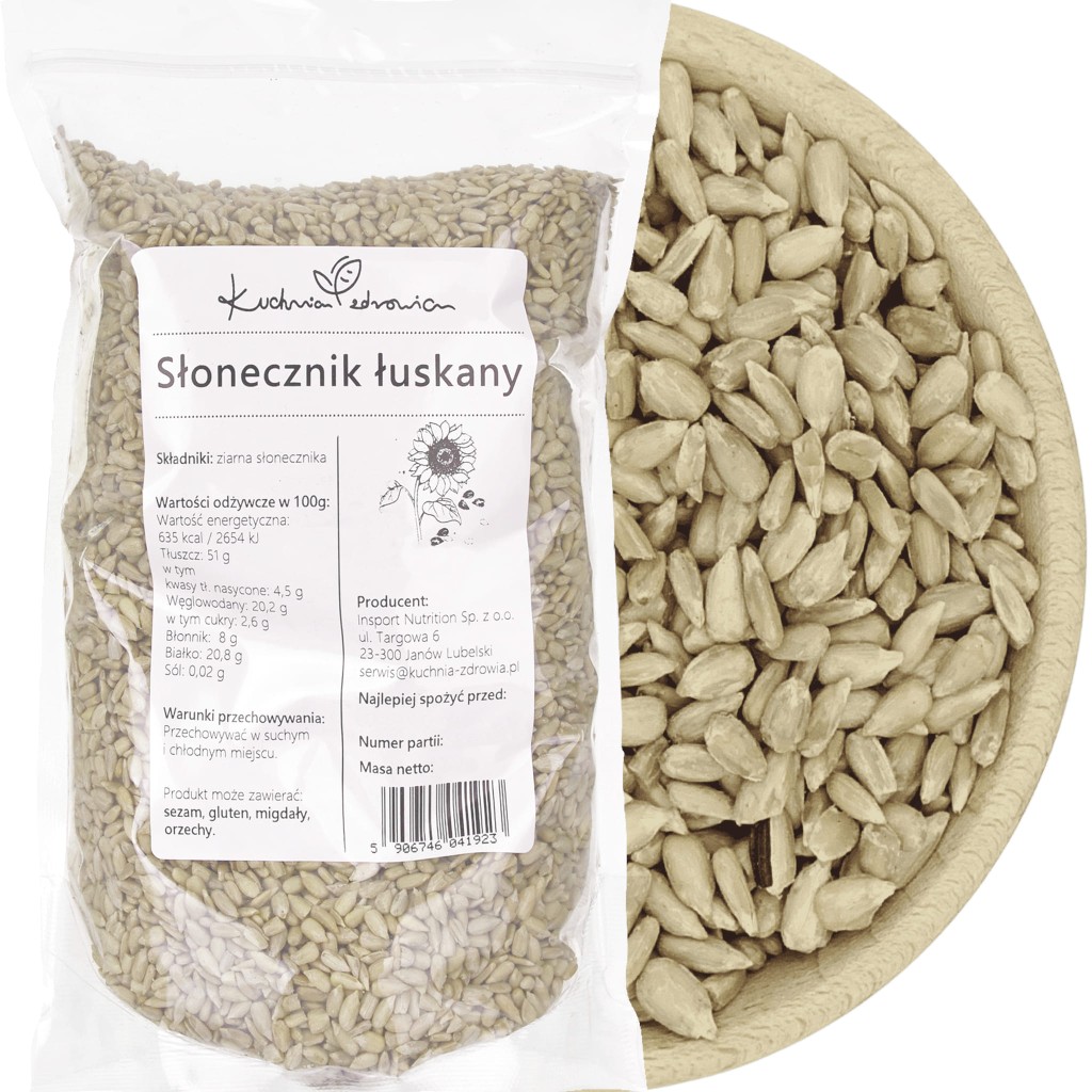 Słonecznik Łuskany 1kg Kuchnia Zdrowia