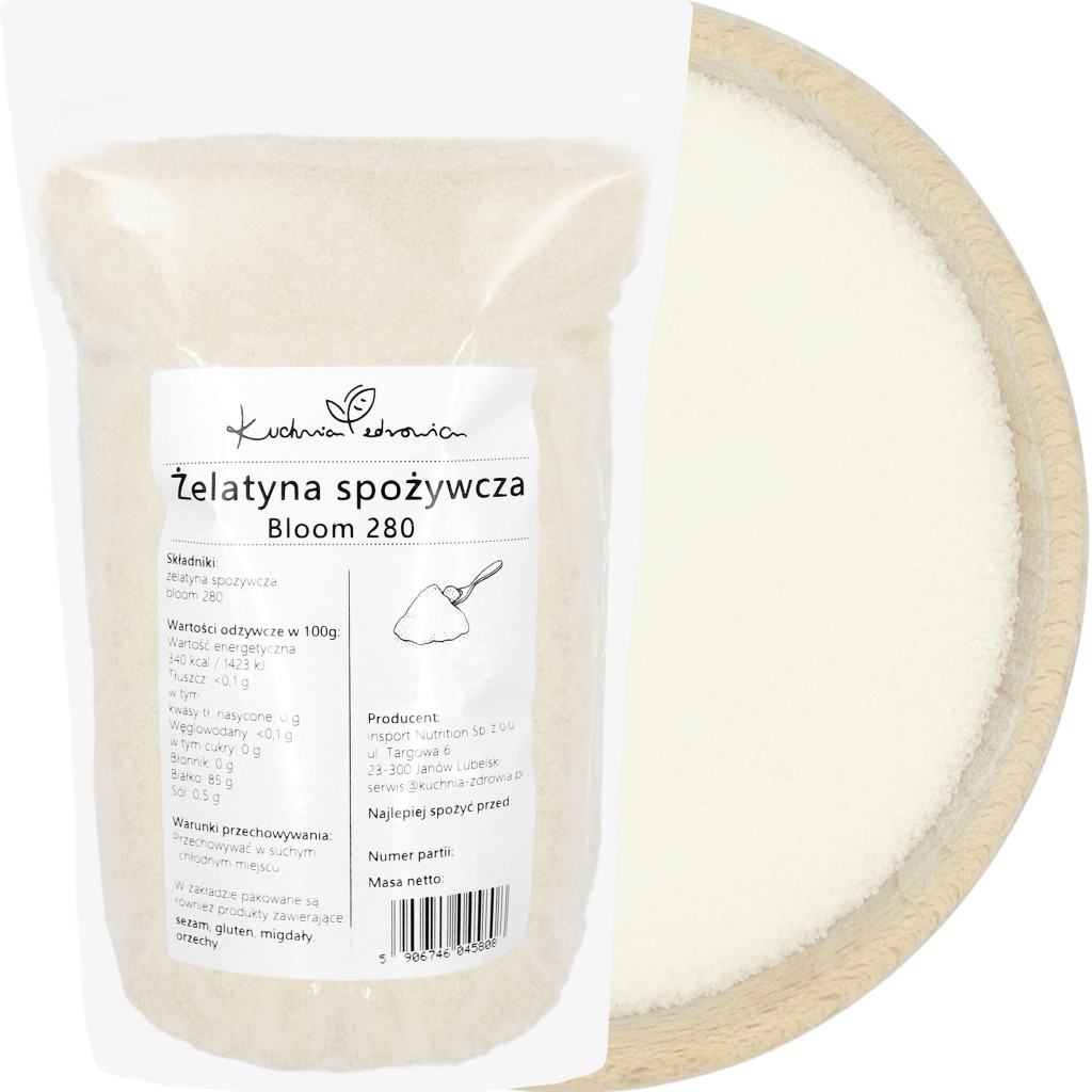 Żelatyna Spożywcza Bloom 280 (Wybierz wagę: 500g)