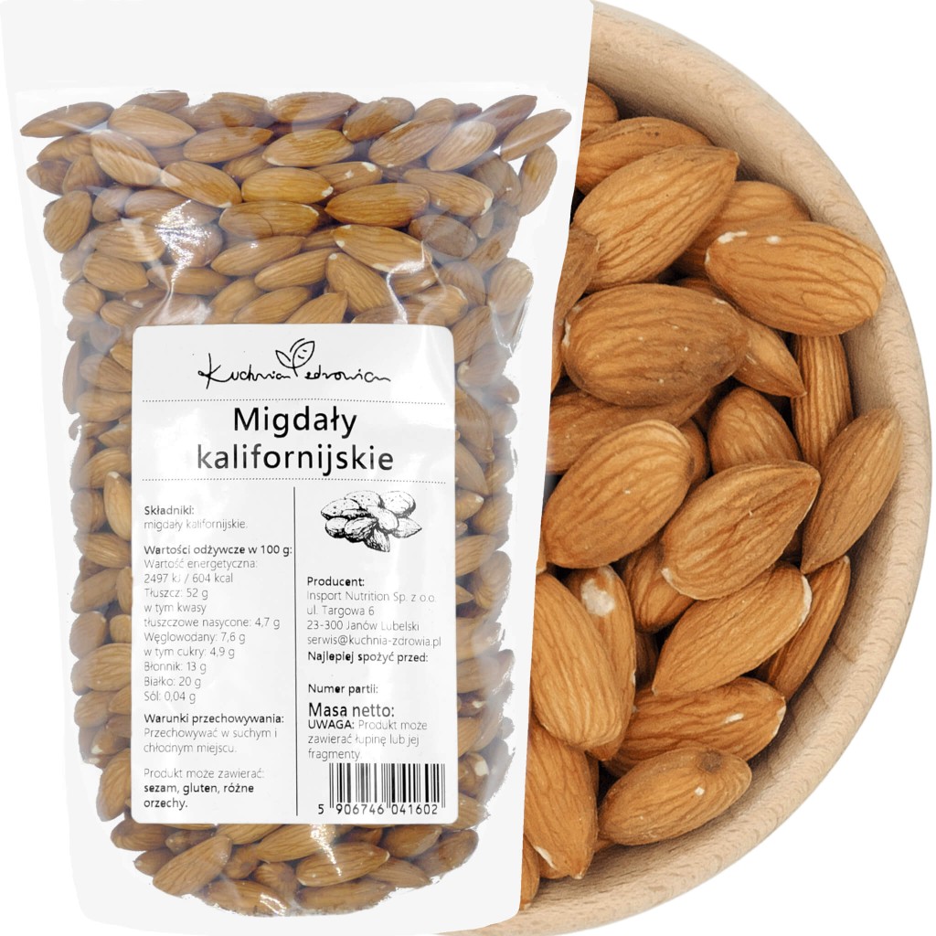Migdały Kalifornijskie (Wybierz wagę: 500g)