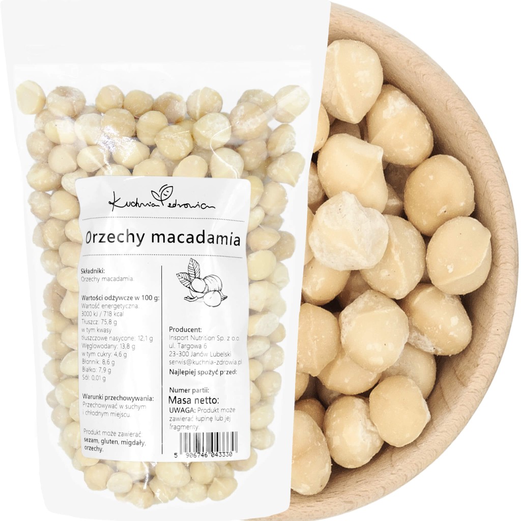 Orzechy Macadamia Całe (Wybierz wagę: 250g)